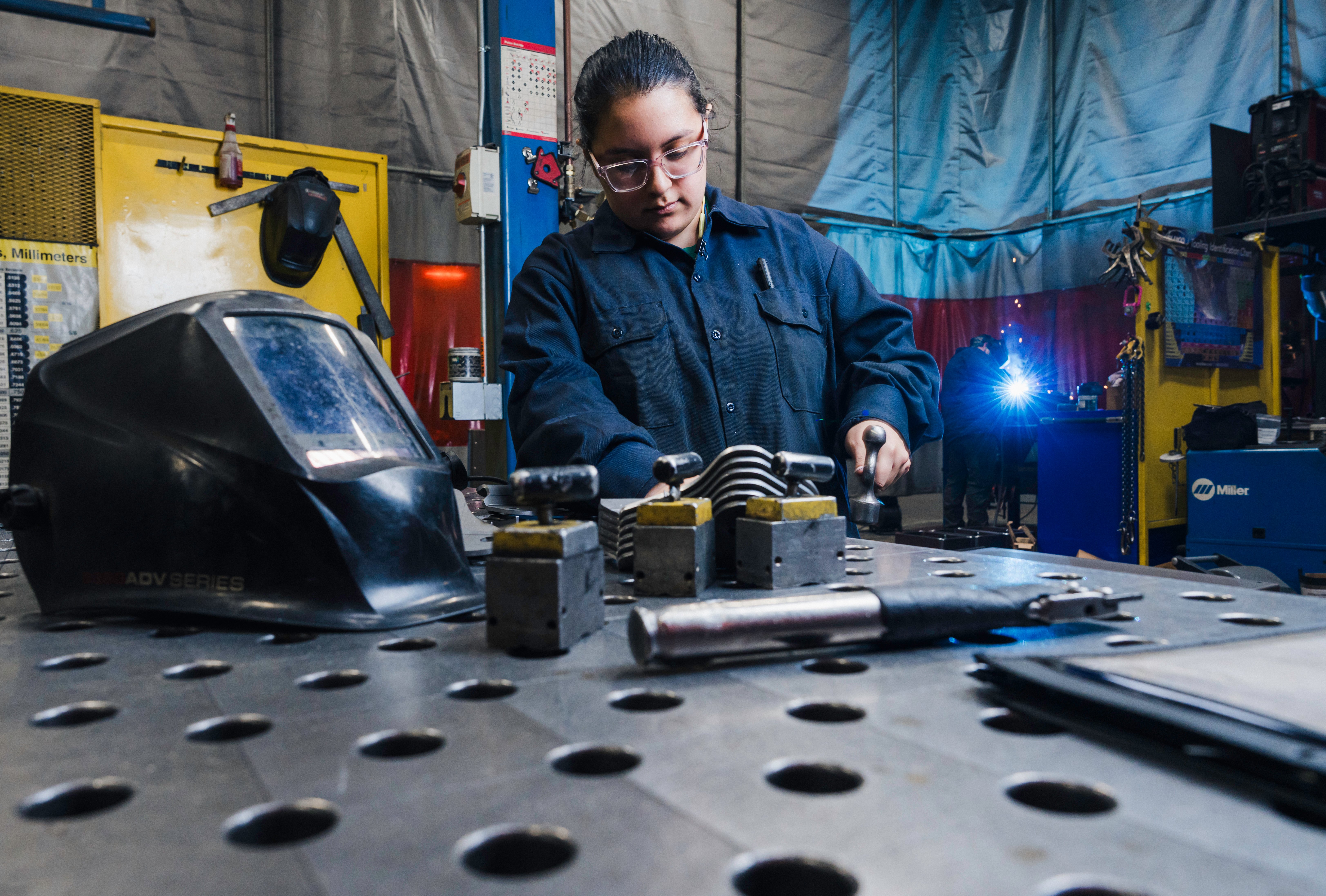 Advanced laser cutting and welding operations at NexGen Manufacturing supporting Indiana’s growing manufacturing industry.