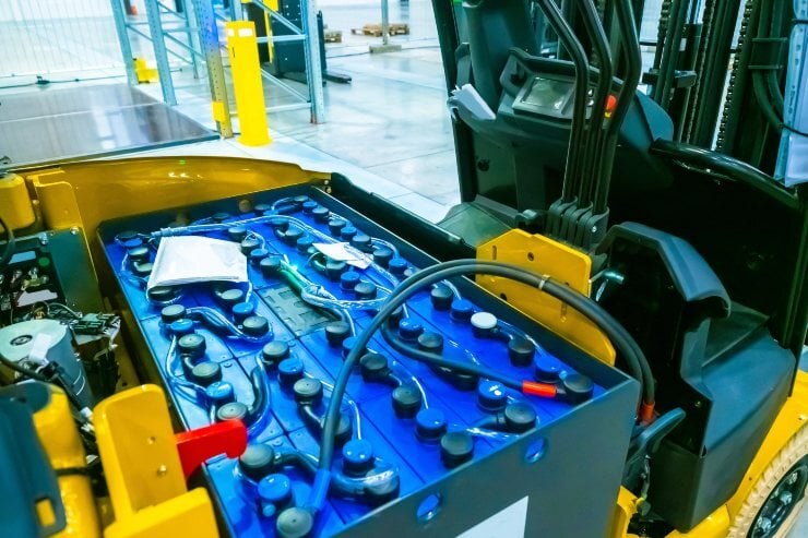 Lithium-ion battery in machinery in Texas